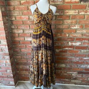Bohemian Paisley Maxi Dress